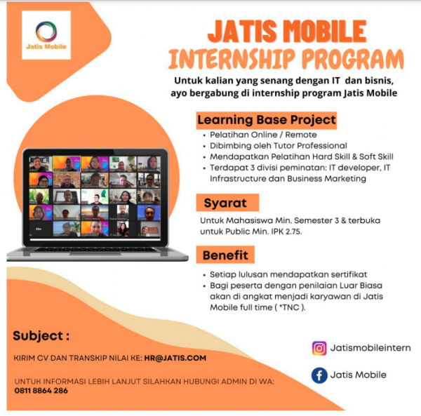 Jatis Mobile Internship Program Batch 2 - Fakultas Ilmu Komputer UPN ...