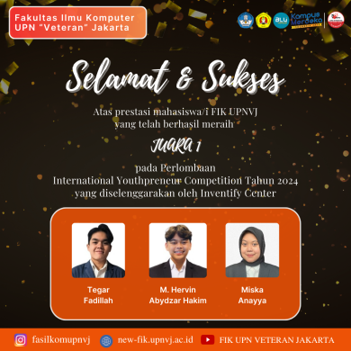 Selamat & Sukses Kepada Tim Mahasiswa yang telah Menggapai Juara 1 pada ...
