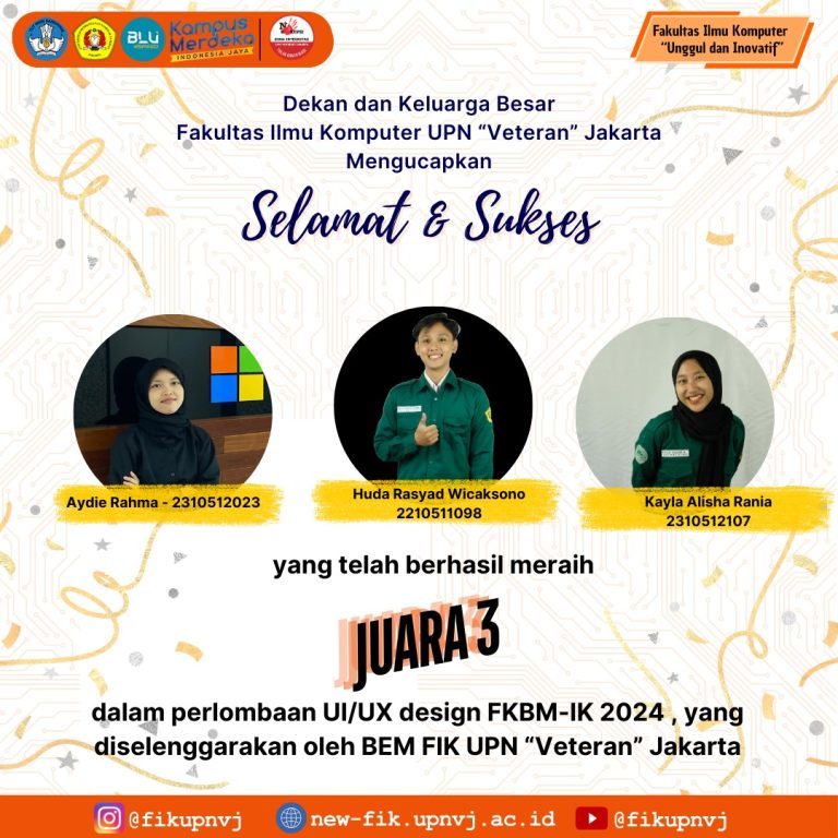 Selamat & Sukses Kepada Tim Mahasiswa yang telah Menggapai Juara 3 ...